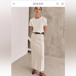 DISSH ROWAN BONE MIDI SKIRT SZ 4 worn once